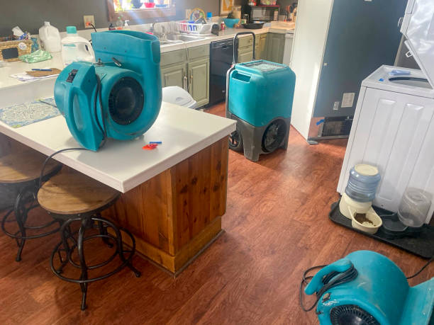 Water damage restoration process in MT